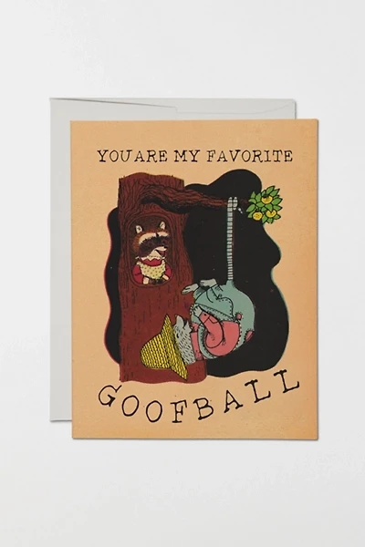 Red Cap Goofball Greeting Card