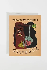 Red Cap Goofball Greeting Card