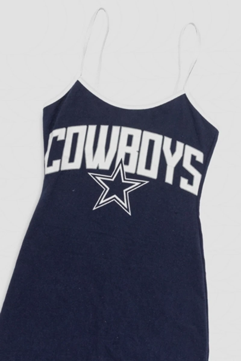 Frankie Collective Rework Dallas Cowboys Football Mini Dress