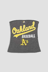 Frankie Collective Rework Majestic Oakland Baseball Tube Top