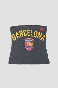 Frankie Collective Rework Umbro FC Barcelona Soccer Tube Top