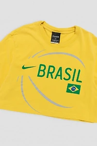 Frankie Collective Rework Brazil Team Soccer Crop Tee