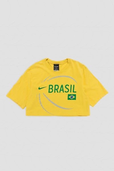 Frankie Collective Rework Brazil Team Soccer Crop Tee
