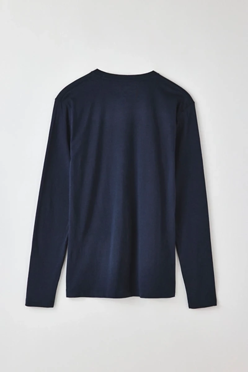 Mitchell & Ness NCAA University Of Michigan Arch Logo Long Sleeve Tee