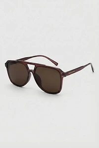 Fifth & Ninth Lagos Oversized Aviator Polarized Sunglasses