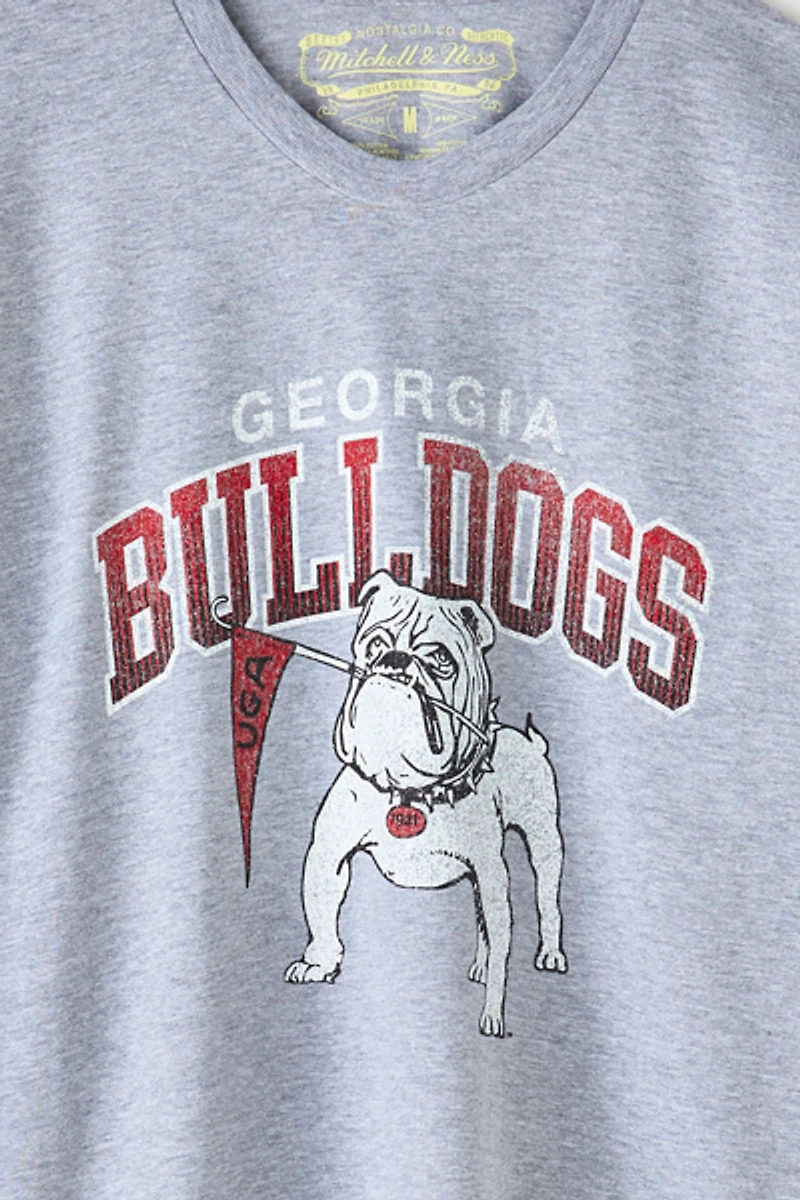 Mitchell & Ness NCAA University Of Georgia Arch Graphic Tee