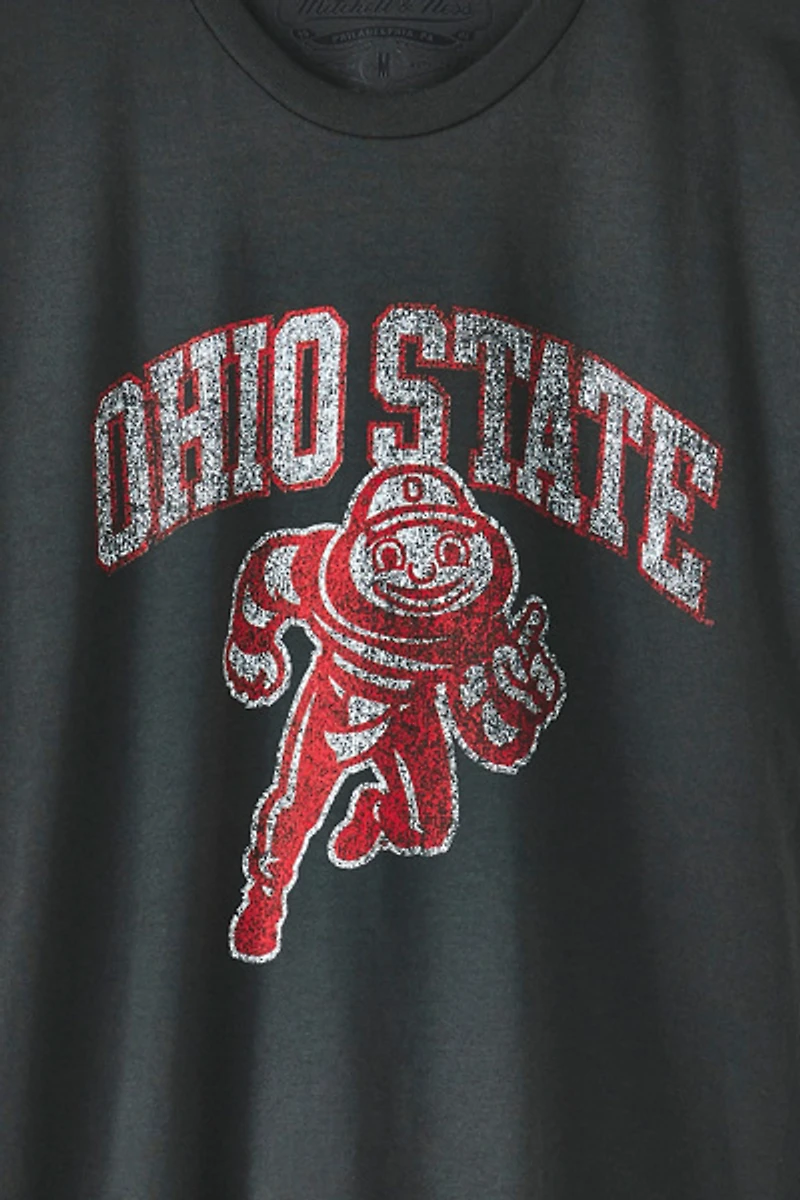 Mitchell & Ness NCAA Ohio State University Logo Graphic Tee