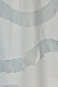 Sculptured Ruffle Shower Curtain
