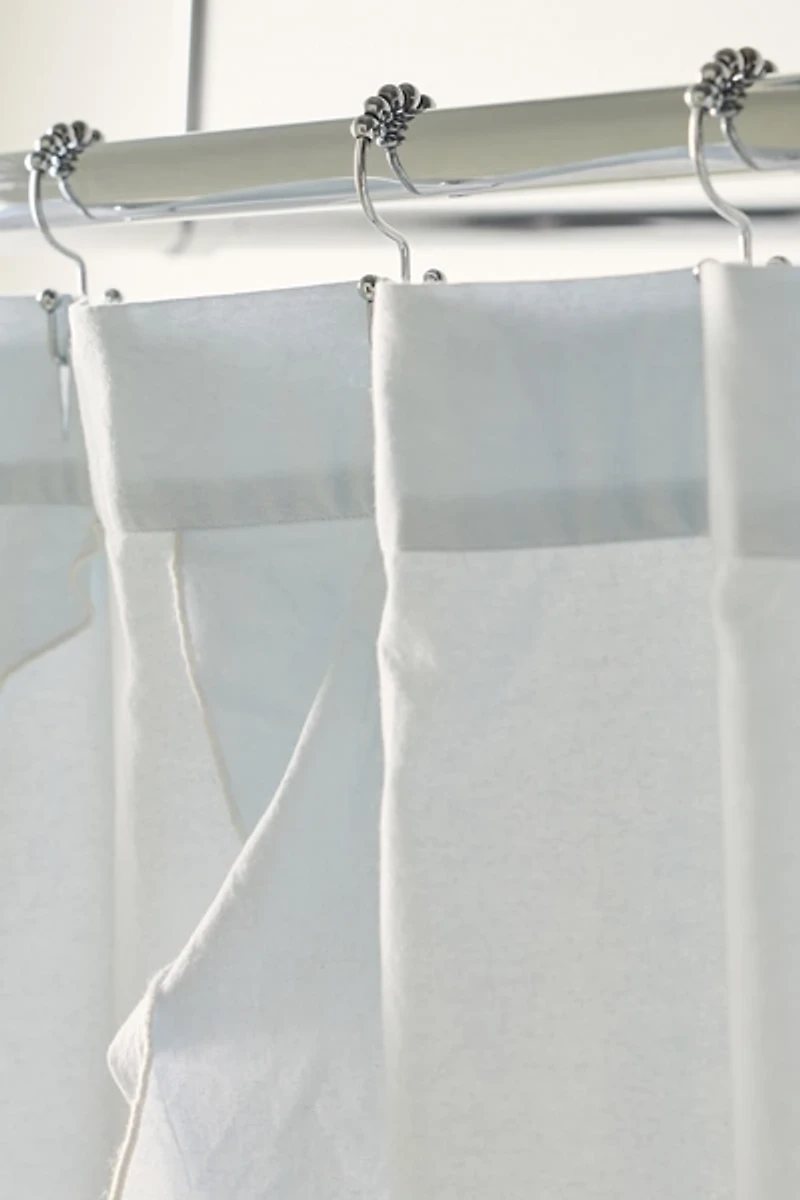 Sculptured Ruffle Shower Curtain