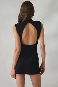 UO Right On Ponte Keyhole Cutout Mini Dress