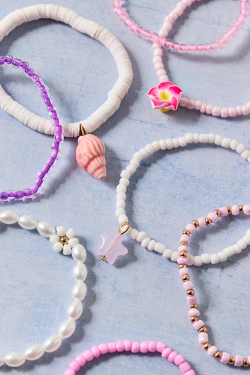 Sweet Sugar Stretchy Beaded Bracelets Set