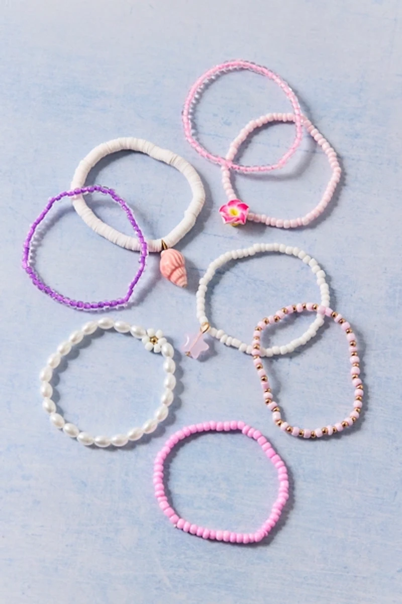 Sweet Sugar Stretchy Beaded Bracelets Set