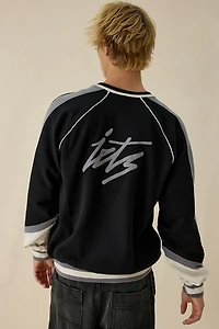 iets frans… Paneled Hockey V-Neck Sweatshirt