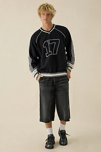 iets frans… Paneled Hockey V-Neck Sweatshirt
