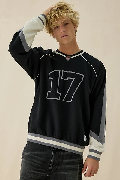 iets frans… Paneled Hockey V-Neck Sweatshirt