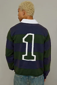 iets frans… Stripe Pattern Rugby Shirt