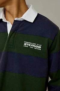 iets frans… Stripe Pattern Rugby Shirt