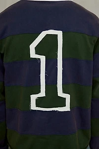 iets frans… Stripe Pattern Rugby Shirt