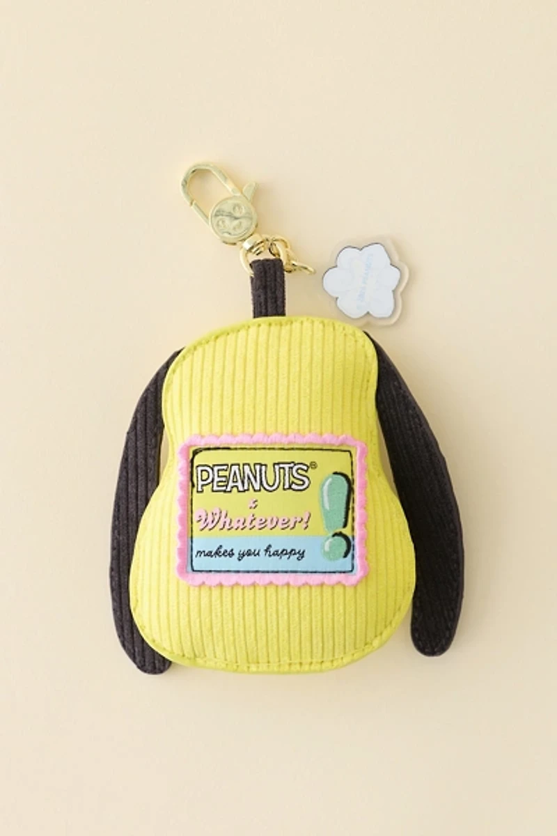 Whatever! Makes You Happy X Peanuts Snoopy Head Corduroy Blind Box Plushie Keychain