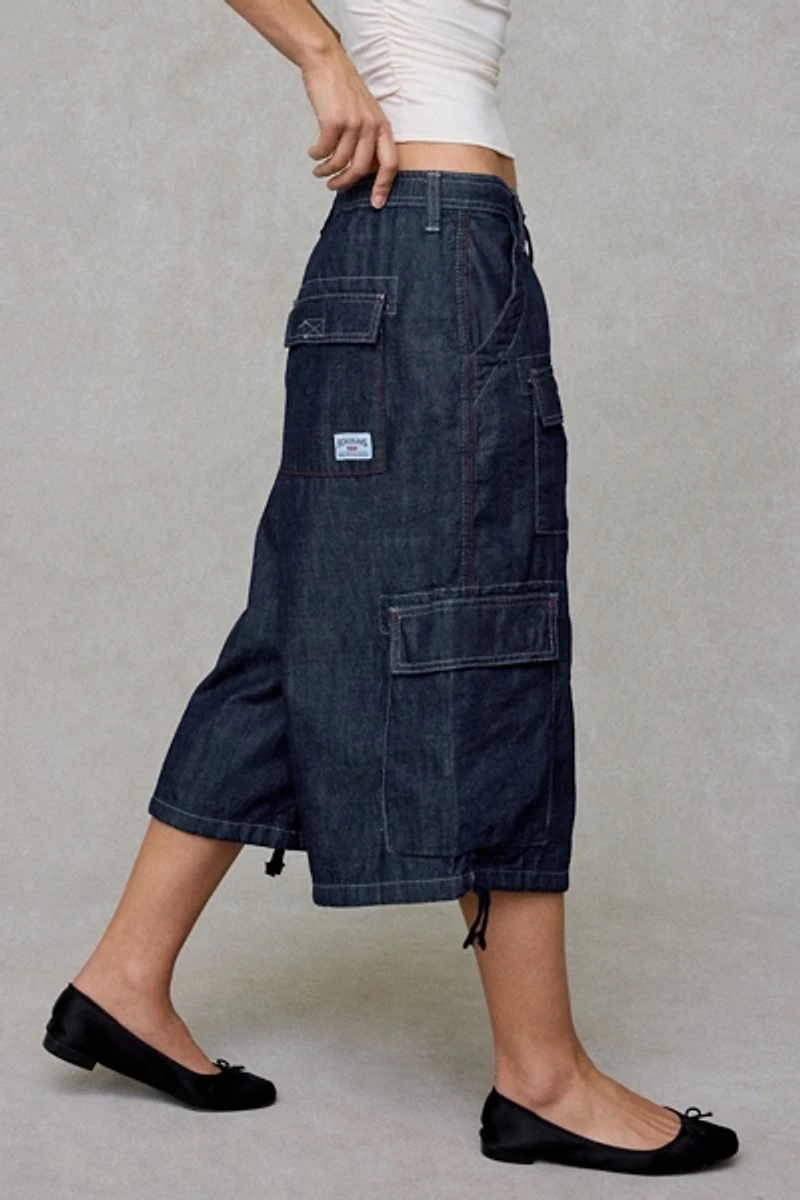 BDG Detroit Crop Pull-On Baggy Cargo Jeans