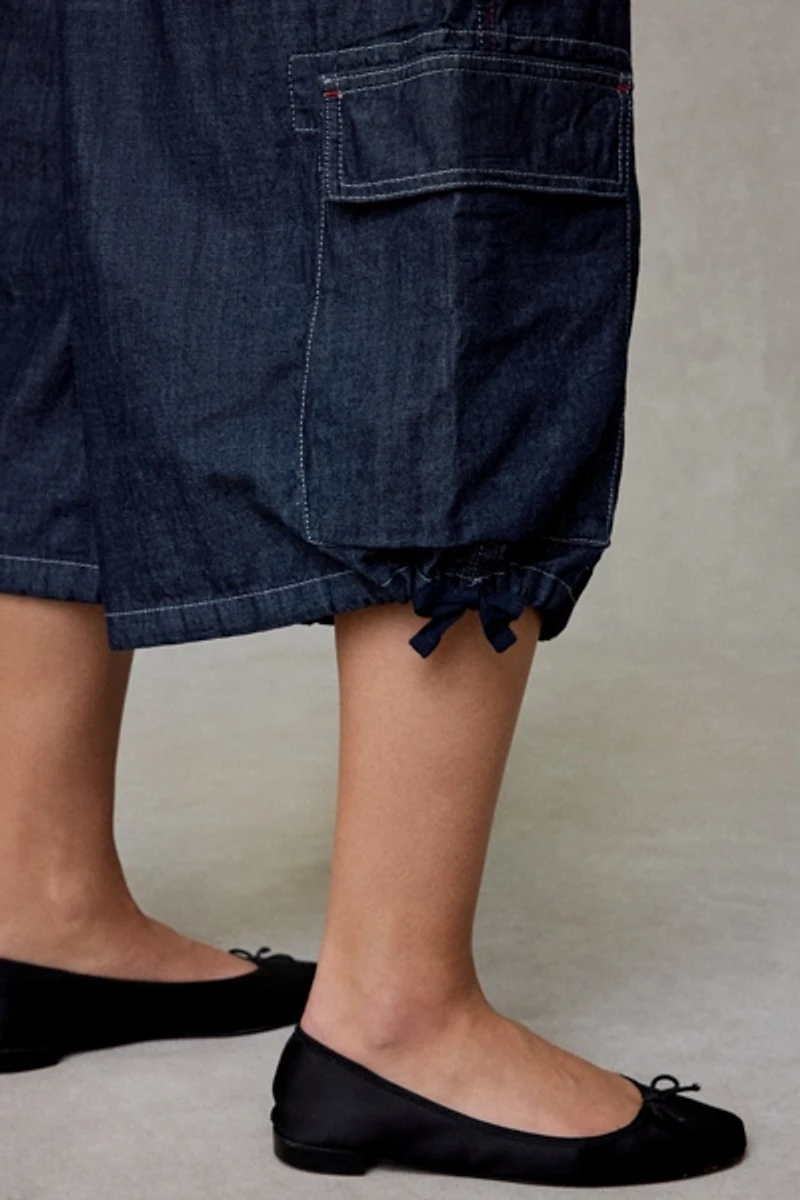 BDG Detroit Crop Pull-On Baggy Cargo Jeans