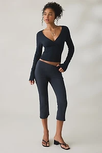 BDG Pretty Sweet Surplice V-Neck Sweater