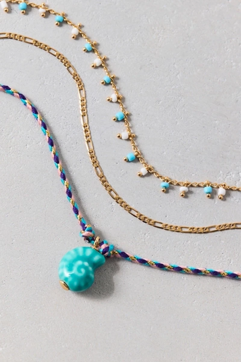 Moon Shell Anklets Set