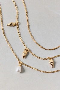Delicate Shell Anklets Set