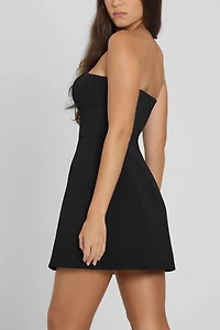 LEAU Eres Strapless Bustier Mini Dress
