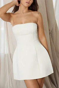 LEAU Eres Strapless Bustier Mini Dress