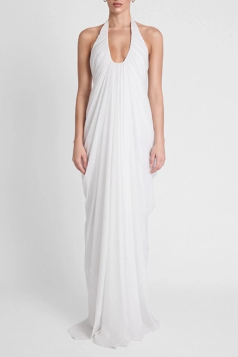 LEAU Cascade Drape Gown