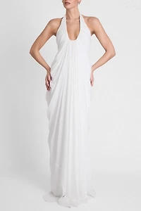 LEAU Cascade Drape Gown