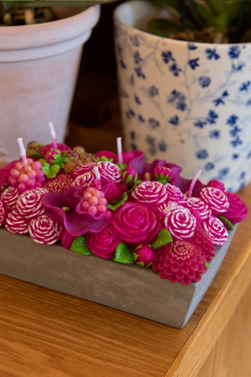 Southlake Gifts Floral Fusion Flower Arrangement Candle