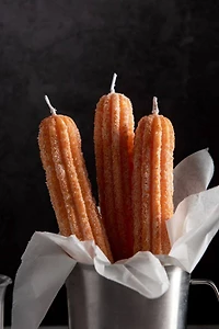 Southlake Gifts Sweet Churros Candle Set With Ceramic Holder