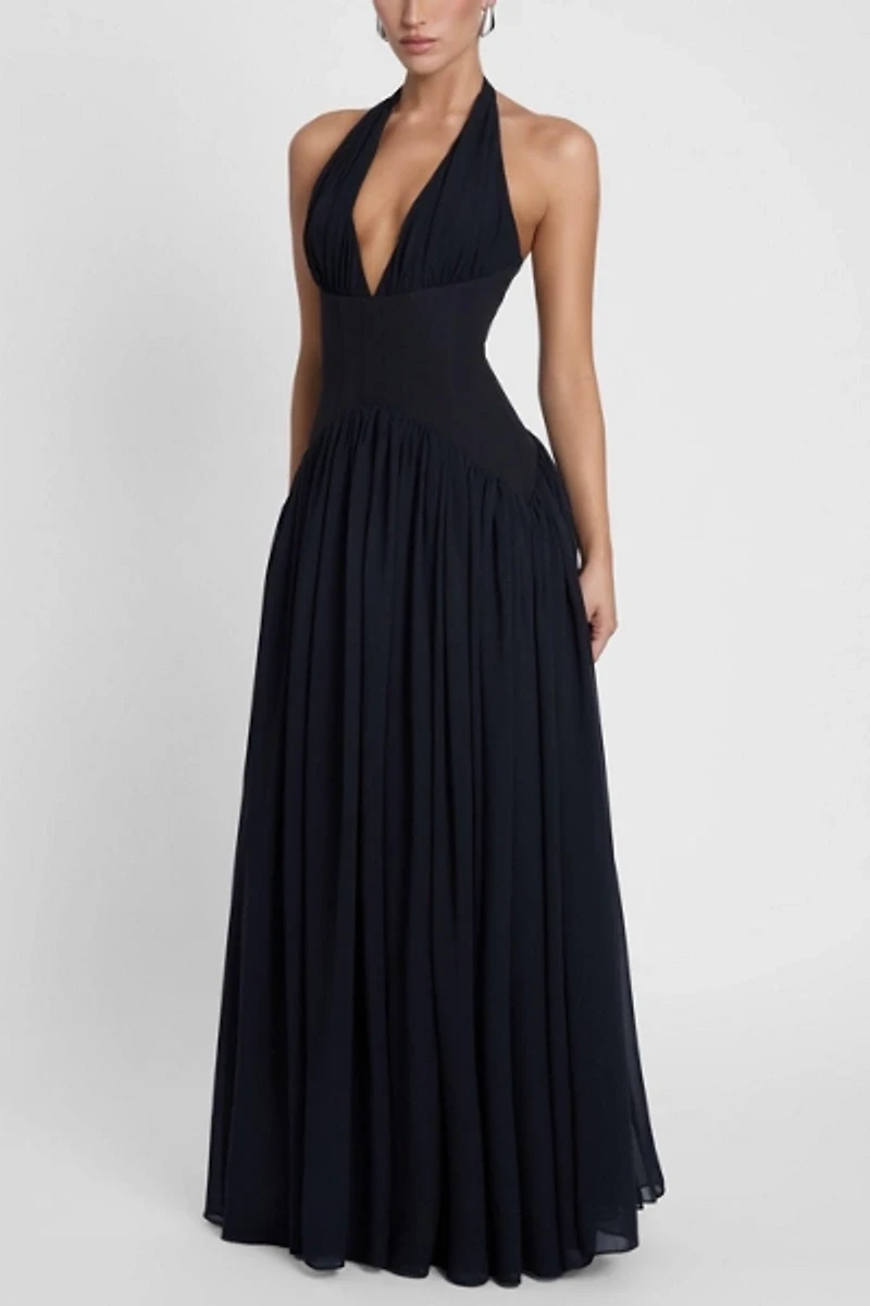 LEAU Harlowe Corset Maxi Dress
