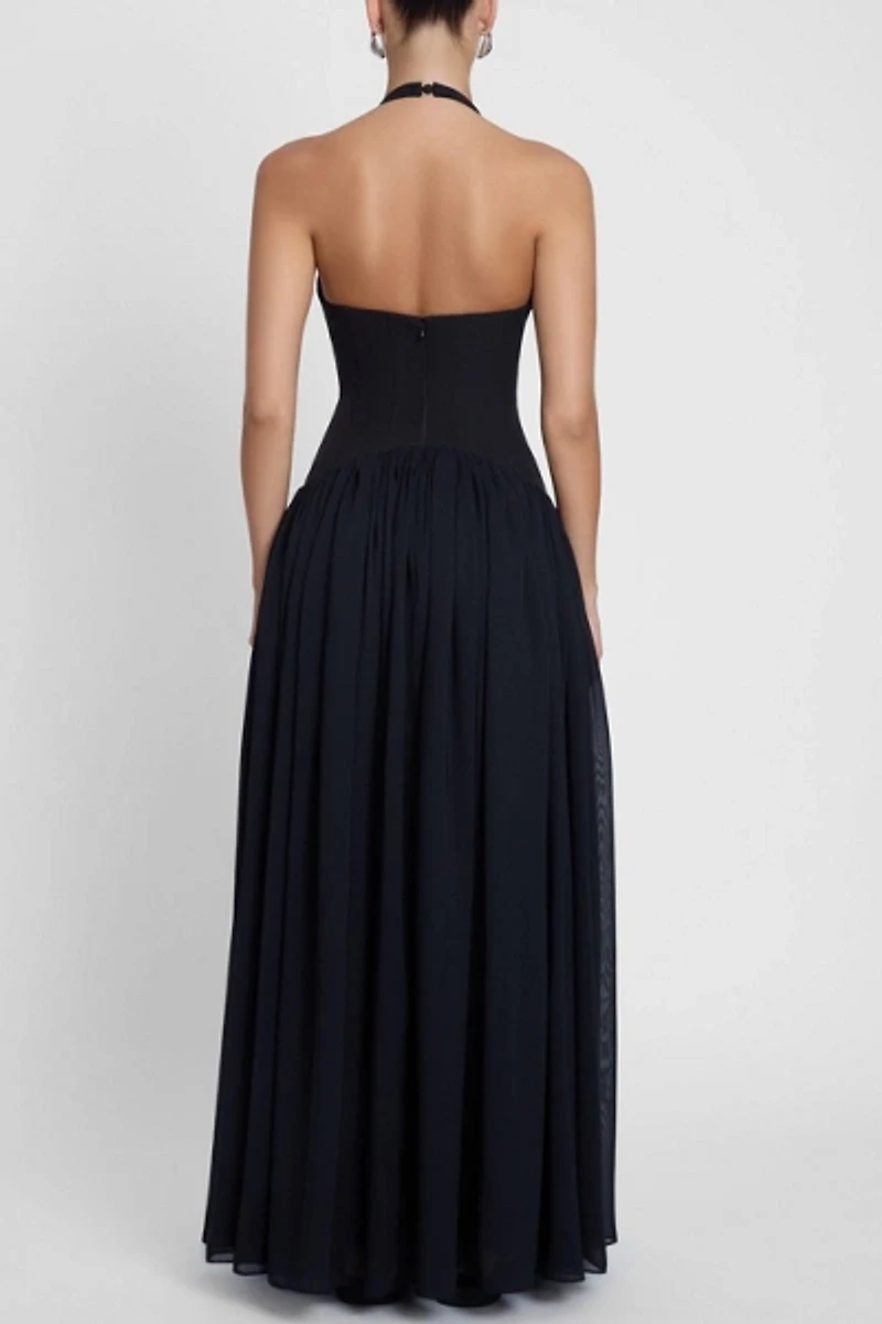 LEAU Harlowe Corset Maxi Dress