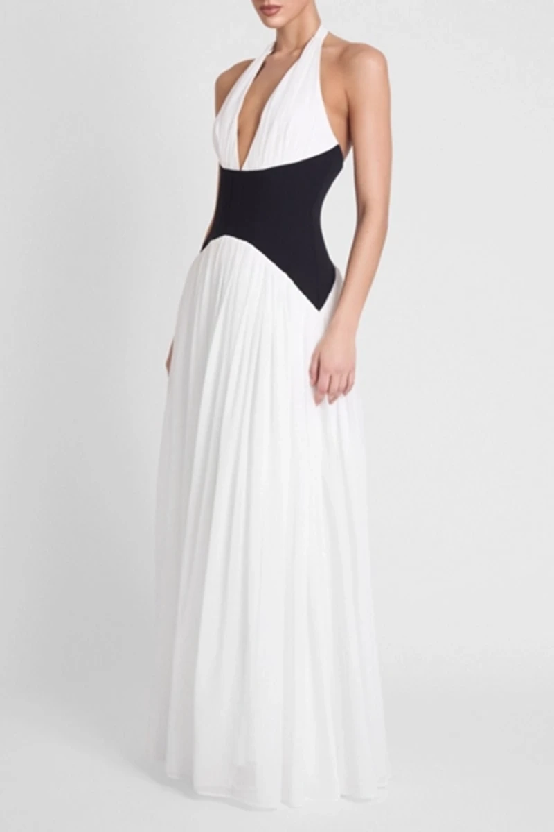 LEAU Harlowe Corset Maxi Dress