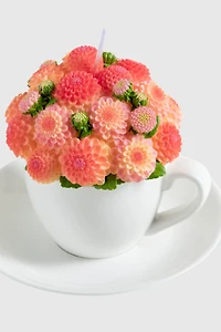 Southlake Gifts Dahlia Flower Teacup Candle
