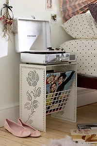 Cutout Lace Iron Record Storage Shelf