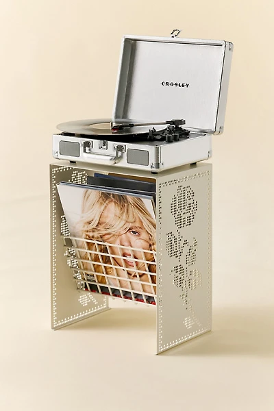Cutout Lace Iron Record Storage Shelf