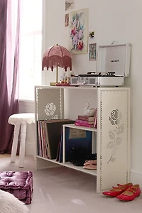 Cutout Lace Iron Storage Console