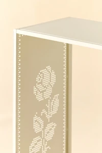 Cutout Lace Iron Storage Console