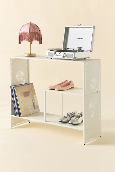 Cutout Lace Iron Storage Console