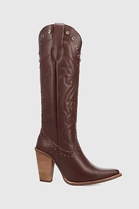 Dingo Rock N' Rebel Leather Studded Cowboy Boot