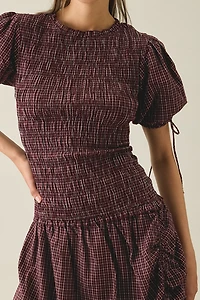 Kiss The Sky Hope Shirred Short Sleeve Maxi Dress