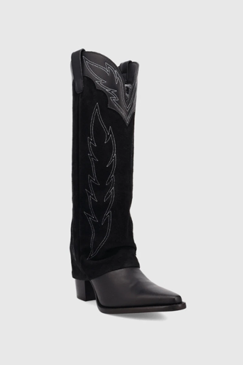 Dingo Wild Fire Leather Foldover Cowboy Boot