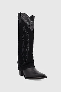 Dingo Wild Fire Leather Foldover Cowboy Boot