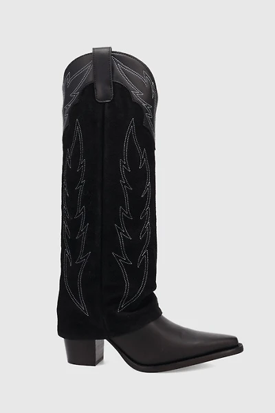 Dingo Wild Fire Leather Foldover Cowboy Boot