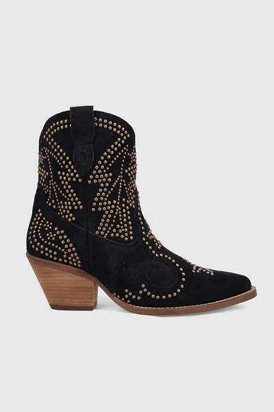 Dingo Seein' Stars Studded Suede Cowboy Bootie