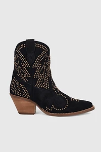 Dingo Seein' Stars Studded Suede Cowboy Bootie